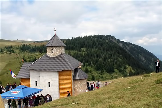 Освештана црква Светог Илије на планини Бјеласици