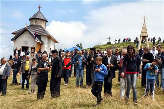 Освештана црква Светог Илије на планини Бјеласици