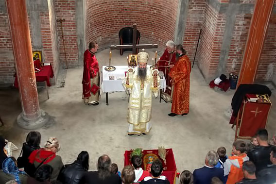 Прва литургија у цркви Свете Петке у Расову Код Бијелог Поља