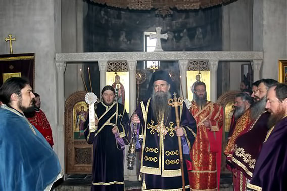 Литургија Пређеосвећених дарова у манастиру Ђурђеви Ступови