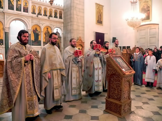 Прослава Светог Саве у храму Светог Василија Острошког у Никшићу