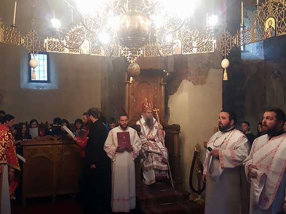 Епископ Јоаникије служио Литургију у манастиру Милешева, поводом ктиторске славе ове древне светиње