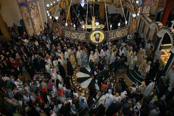 Одслужена прва Литургија у новоосвештаном Саборном храму Светог Јована Владимира у Бару