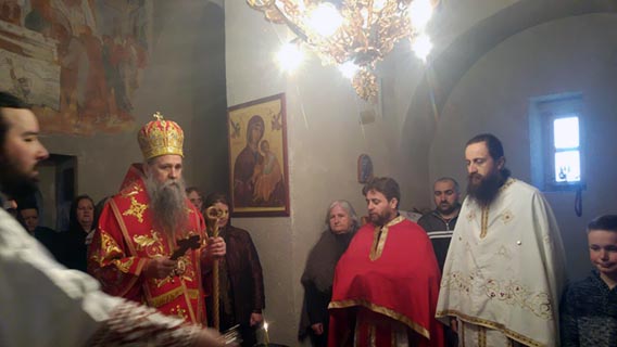 Епископ Јоаникије у Теодорову суботу служио Литургију у манастиру Добриловина
