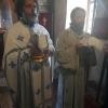 Литургија у храму Светих апостола Петра и Павла у Никшићу