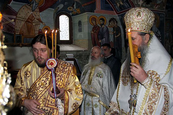 Литургија на Источни петак у манастиру Блишкови