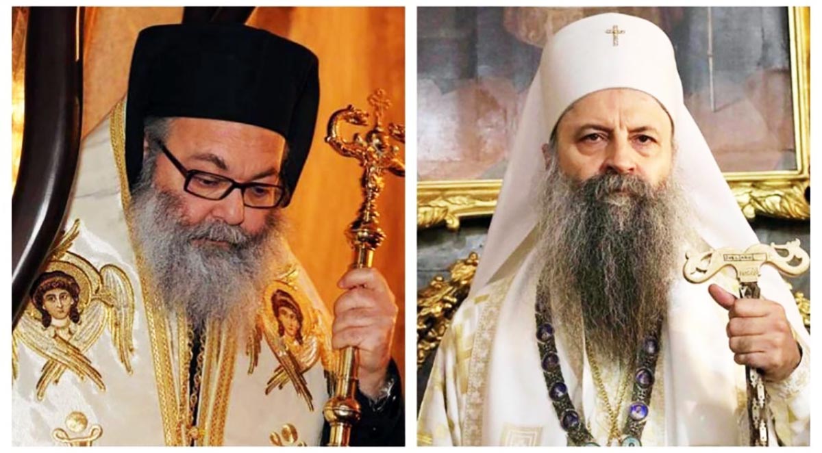 Патријарх српски Порфирије упутио писмо подршке Патријарху антиохијском Јовану Патријарх српски Порфирије упутио писмо подршке Патријарху антиохијском Јовану