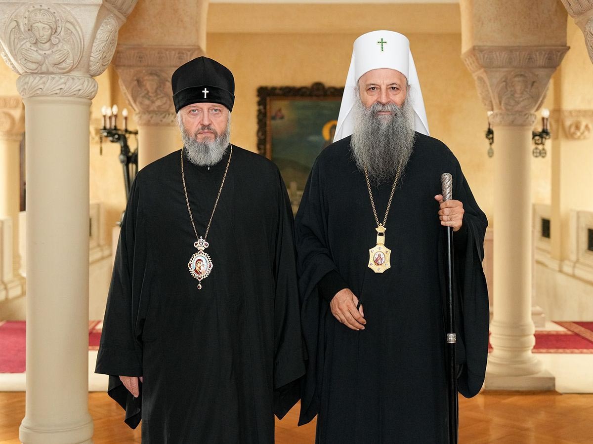 Патријарх Порфирије разговарао са Митрополитом кемеровски и прокопјевски Аристархом