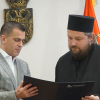 Министар Милићевић уручио захвалницу протосинђелу Евстатију Драгојевићу