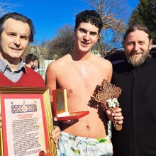 Празник Богојављења и пливање за Часни крст у Никшићу