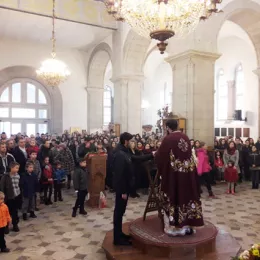 Литургија одслужена на Бадњи дан у Саборном храму у Никшићу