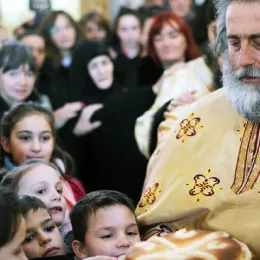 Литургија на празник Светог Саве у Саборној цркви у Никшићу