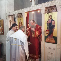 Литургија у манастиру Ђурђеви Ступови