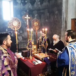 Литургија Пређеосвећених Дарова у манастиру Ђурђеви Ступови
