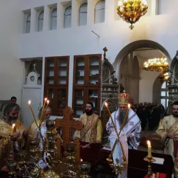 Литургија у Саборном храму у Никшићу