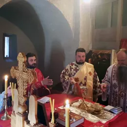 На Лазареву суботу Епископ Јоаникије служио у манастиру Добриловина