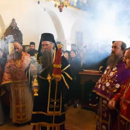 Пређеосвећена Литургија и исповијест свештенства на Жабљаку