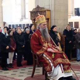 Литургијско сабрање и помен Владици хаџи Сави Косановићу