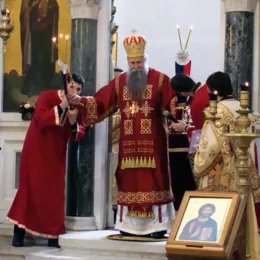 Литургијско сабрање и помен Владици хаџи Сави Косановићу