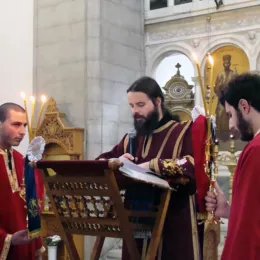 Литургијско сабрање и помен Владици хаџи Сави Косановићу