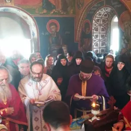 Литургија Пређеосвећених Дарова и Јелеосвећење у Страшевини