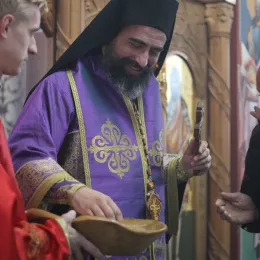 Епископ Методије у Саборном храму у Мојковцу