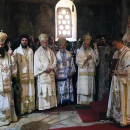 Саборна архијерејска Литургија у Пећкој Патријаршији