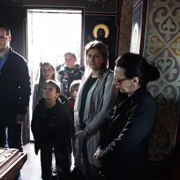 Васкршње вечерње у селу Лужац