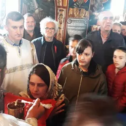 Литургијско сабрање у храму Светог Јована Крститеља у Стрешевини