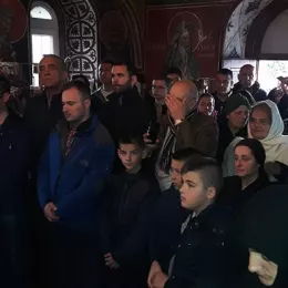Литургијско сабрање у храму Светог Јована Крститеља у Стрешевини