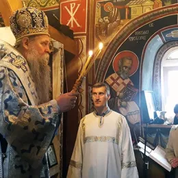 Литургијско сабрање у храму Светог Јована Крститеља у Стрешевини