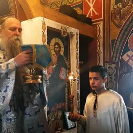 Литургијско сабрање у храму Светог Јована Крститеља у Стрешевини