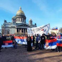 Вјерници из Санкт Петербурга у одбрани светиња у Црној Гори