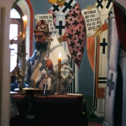 Епископ Методије на Благовијести у Пољима код Мојковца