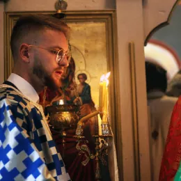 Епископ Методије на Благовијести у Пољима код Мојковца