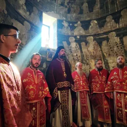 Епископ Методије у манастиру Ђурђеви Ступови