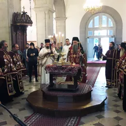 Свечано бденије у никшићком Саборном храму