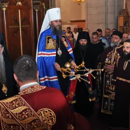 Доксологија митр. Антонију у Саборном храму у Никшићу