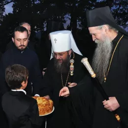 Доксологија митр. Антонију у Саборном храму у Никшићу