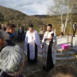 Освећење темеља цркве Светог Николаја у селу Главаце код Берана