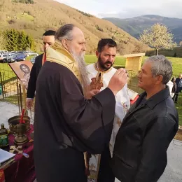 Освећење темеља цркве Светог Николаја у селу Главаце код Берана