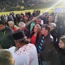 Освећење темеља цркве Светог Николаја у селу Главаце код Берана