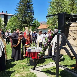Освештано главно звоно за Саборни храм Светог Симеона Мироточивог у Беранама