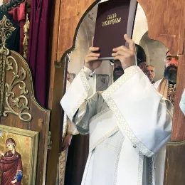 Литургија у цркви Светог Ђорђа на Требјеси