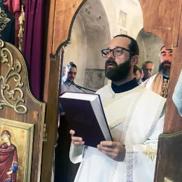 Литургија у цркви Светог Ђорђа на Требјеси