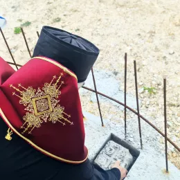 Освећење темеља храма у селу Столац