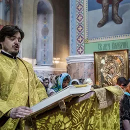 Света Архијерејска Литургија у Прокопјевску у Русији