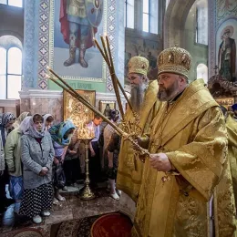 Света Архијерејска Литургија у Прокопјевску у Русији