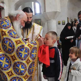 Епископ Јоаникије богослужио у манастиру Сомина