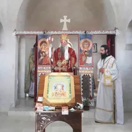 Епископ Јоаникије богослужио у манастиру Сомина